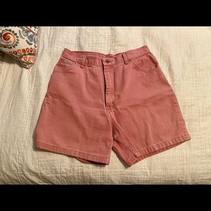 Vintage High Waisted Wrangler Pink Jean Shorts